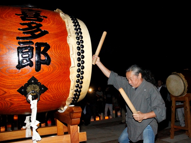 2014北アルプス奉納太鼓1