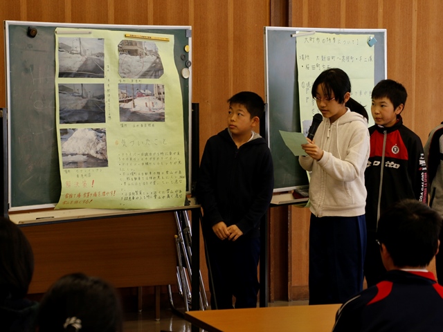 西小6年生 大町の未来を考えた計画を提案