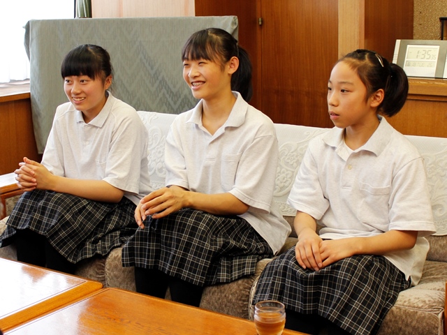 大町一中体操部女子団体 全国大会出場報告