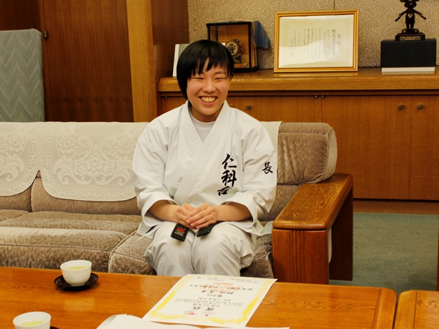 相川夏凜（かりん）選手が５位入賞　全国中学生空手大会