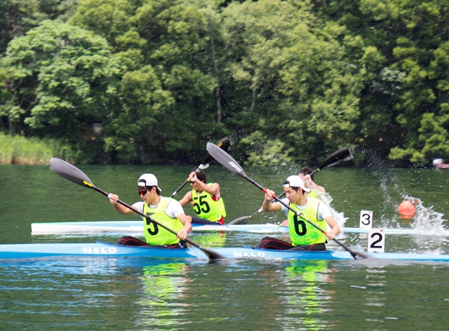 木崎湖で５年ぶり北信越国体カヌー大会