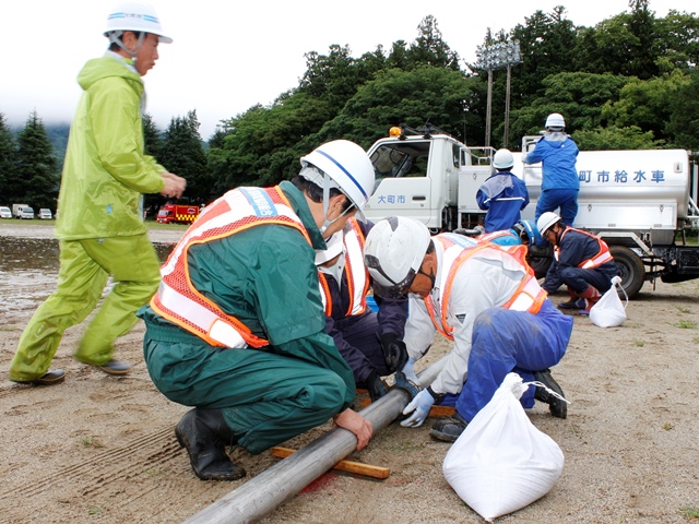 大町市地震総合防災訓練