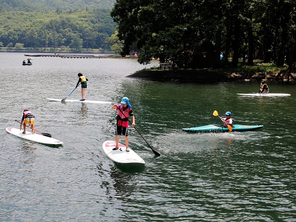 夏の木崎湖を満喫　ウオータースポーツ体験