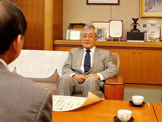 横澤厚信さんが令和元年度知事表彰受賞を報告