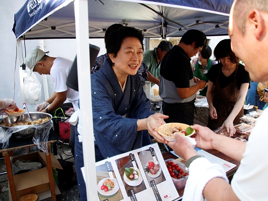 地元食材でおもてなし　信濃大町アテプロジェクト