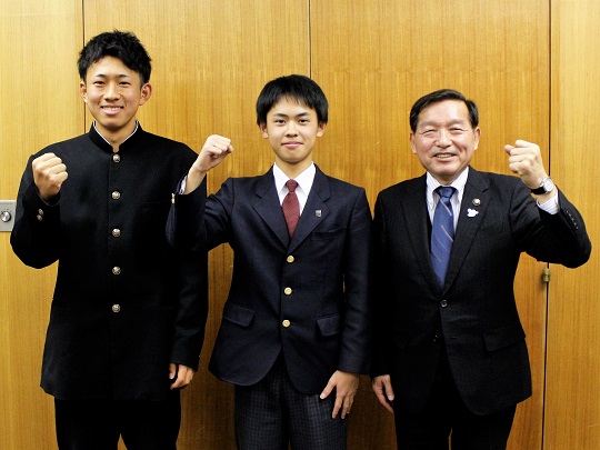 日本と台湾の国際野球大会に大町市の中学生2人が選抜