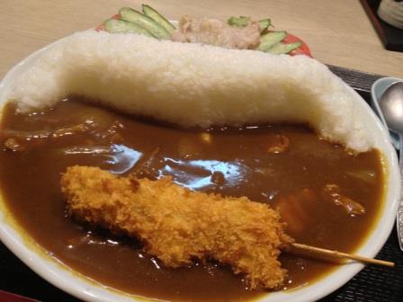 こまつうどん店の黒部ダムカレーの写真