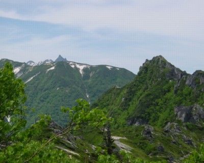 餓鬼岳山頂の景色