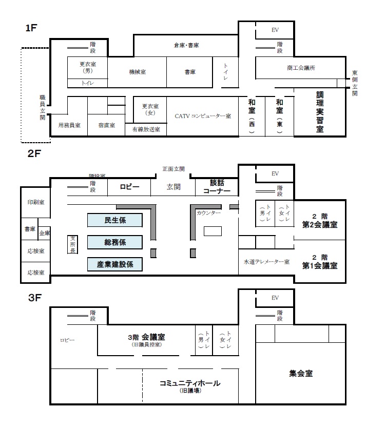 八坂支所フロア図